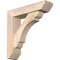 Ekena Millwork Olympic Slat Smooth Bracket w/ Offset Brace, Douglas Fir, 5 1/2"W x 22"D x 22"H BKT0604X22X22OLY06SDF - alternate 1